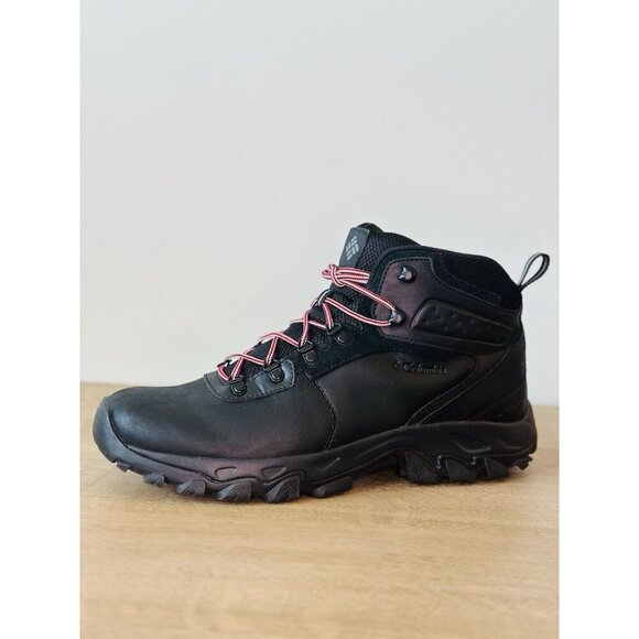 Columbia Men's 12 Newton Ridge Plus II Leather Hiking BootsWaterproof Black